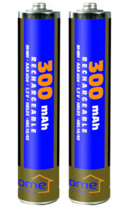 HOME tölthető elem (akku) AAA (micro) 300mAh NiMH 2db/csomag