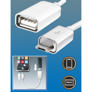 Micro usb otg kábel 16CM usb a alj- micro usb-b dugó