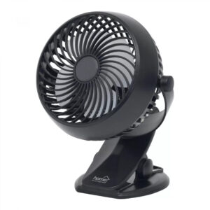 VENTILÁTOR AKKUS CSIPTETŐS ÁTM:10CM@ FEKETE