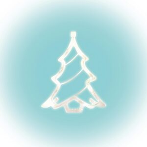 Xmas ablakdisz LED-es karácsonyfa