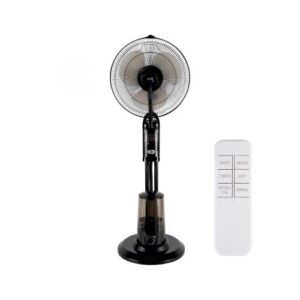 VENTILÁTOR PÁRÁSÍTÓ ÁTM:40CM 75W@ 3 FOKOZAT,OSZCILLÁLÓS,TÁVIR. FEKETE