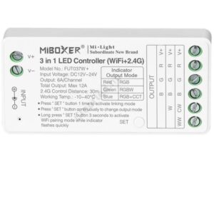 LED vezérlő 12-24V 12A 3in1