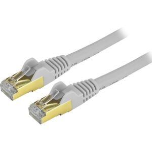 PATCH KÁBEL 1.0m S/FTP Cat6a 4x2 AWG26/7, Szürke