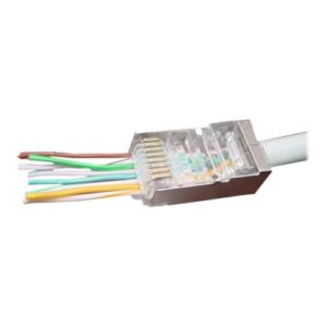 UTP csatlakozó aljzat RJ45 FTP CAT6 átmenő LC-PTF-01/10