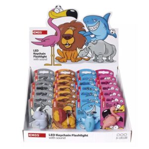 LED kulcstartó lámpa (állatok)