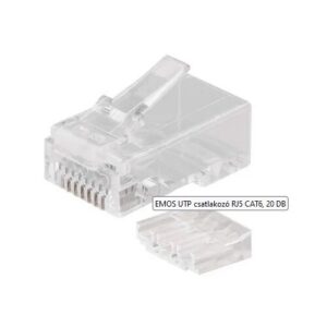 RJ45 csatlakozó UTP CAT6 tömör vezeték