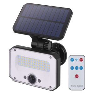 LED szolár fényvető 1500lm IP54 4000K+mozgásérzékelő