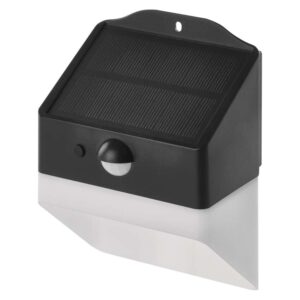 LED szolár lámpatest 200lm IP65 4000K fekete+mozgásérzékelő