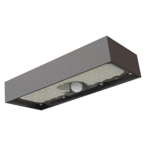 LED szolár lámpatest 900lm IP65 4000K fekete+mozgásérzékelő