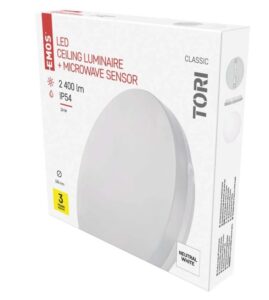TORI LED lámpatest 24W 4000K fehér mozgásérzékelővel@