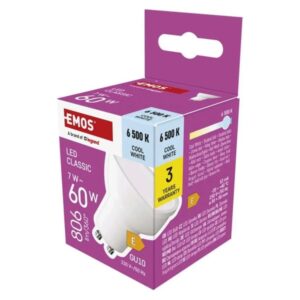 LED GU10 7 W 6500K 100° LED izzó Classic MR16 / GU10 / 7 W