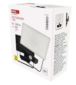 LED FÉNYV. MOZG.LAPOS 30W 4000K TAMBO mozgásérzékelővel