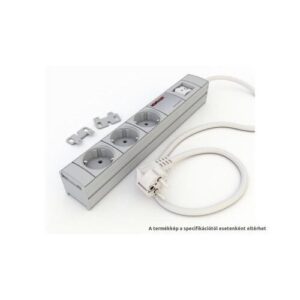 Kontaset di-strip 3 compact szürke kapcsolóval, 2.5m vezetékkel