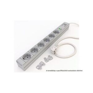 Kontaset safety basic eloszt. 6Alj 6x2P+f, 19 ,túlfesz.véd.,2.5m vezeté