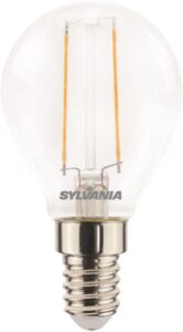 LED gömb E14 2,5W 2700K filament 250lm