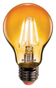 LED E27 normál 4W orange filament