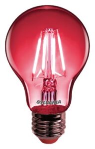 LED E27 normál 4W piros filament