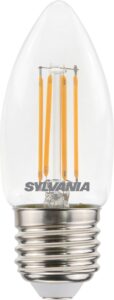LED GYERTYA E27 4,5W 2700K FILAMENT@ ToLEDo RT Candle V5 CL 470LM 827 E27
