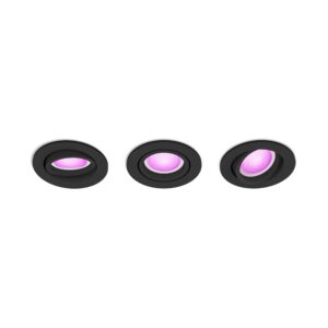 Centura Hue recessed R. black 3x4.2W