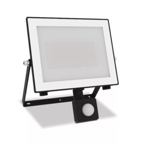 LED fényvető mozgásérzékelős 50W 5400lm 3000K IP65 fekete
