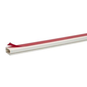 OPTIMA kábelcsatorna öntapadós 20x10mm fehér 2m/db 72db/doboz