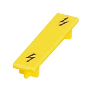 Figyelmeztető lap csavaros sorkapocshoz 4MM2 sárga