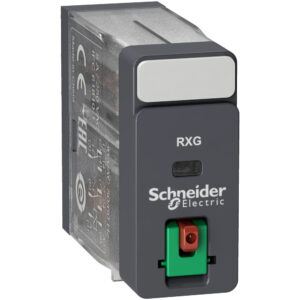 RXG interfész relé, 2CO, 5A, 24V AC, tesztgomb