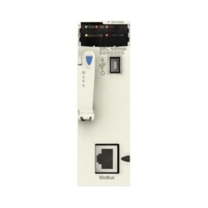 Processzor modul M340, max 512 diszkrét+128 analóg I/O, modbus