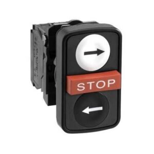Nyomógomb dupla komplett J-B+stop XB5AA711237