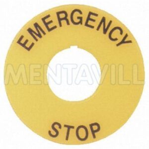 Felirati címke emergency stop D45 vészgombhoz