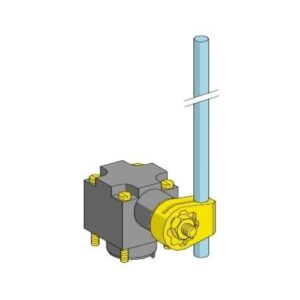 Végálláskapcsoló fej ZCKD, műanyag kerek rúd fogantyú 6mm l = 200mm