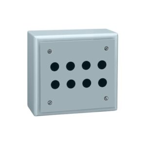 Tokozat, XB2-S fém, 8 furattal in 4 oszlopban