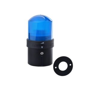 O 70mm fényoszlop, villogó, kék, IP65, 24V