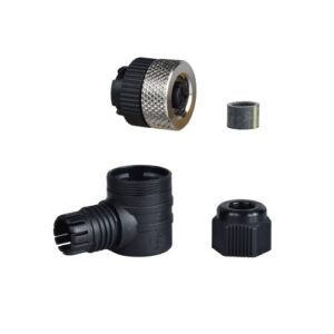 Csatlakozóhüvely, 1/2 20unf, 3- pin, elforduló csatlakozó