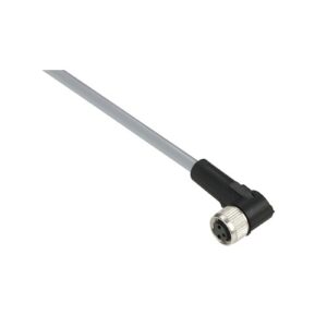 Elővezetékezett csatlakozó, PVC, anya, m8
