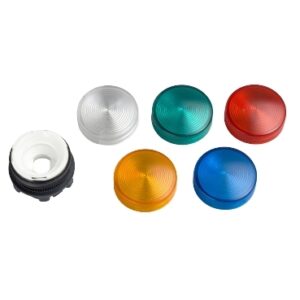 Jelzőlámpa fej O22 with 5-colour barázdált búra LED-es