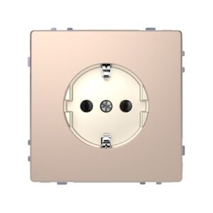 MERTEN 2P+F csatlakozóaljzat, rugós bekötés, 16A, D-LIFE, pezsgő