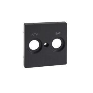MERTEN TV/R-SAT fedlap, 2 kimenettel, SYSTEM-M, antracit