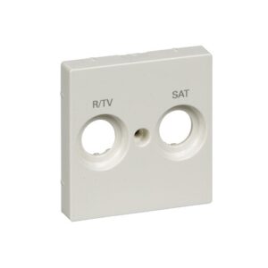 MERTEN TV/R-SAT fedlap, 2 kimenettel, SYSTEM-M, polárfehér