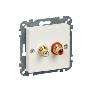 MERTEN audio csatlakozóaljzat (rca), SYSTEM M, polárfehér