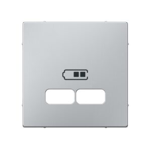 MERTEN SYSTEM M USB töltő fedlap alu