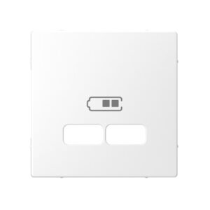 MERTEN USB töltő burkolat, D-LIFE, lótuszfehér