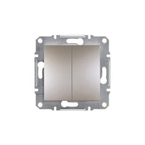 ASFORA N101x2 kettős nyomókapcsoló bronz