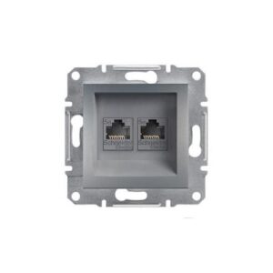 ASFORA RJ45 kettős adatcsatlakozó CAT5E UTP acél