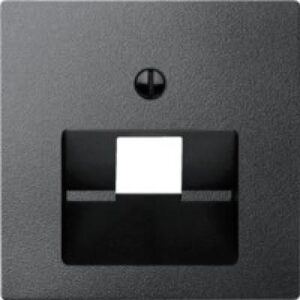SYSTEM M fedlap RJ45 1-es antracit sm fed RJ45 b, 1 an