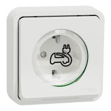MUREVA STYL EV töltő dugalj süllyesztett fehér komplett IP55