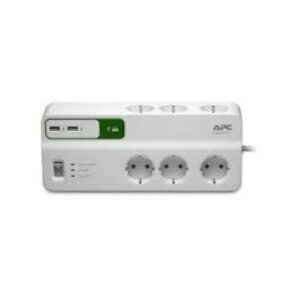 Elosztó 6-os+túlfesz+USB APC 1,8M fr