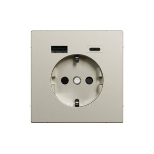 MERTEN 2P+F ALJ.BZS 2XUSB TÖLT. SZHA 16A/3A A+C SZAHARA