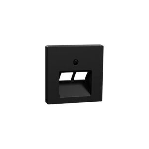 MERTEN SYSTEM-M FEDLAP 2XRJ45 FEKETE
