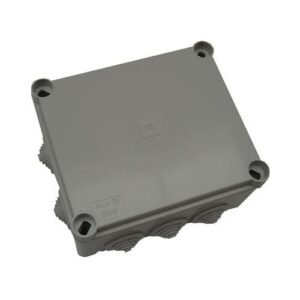 Kötődoboz 100x100x50mm falon kívüli, membrános, IP55, csavaros fedél